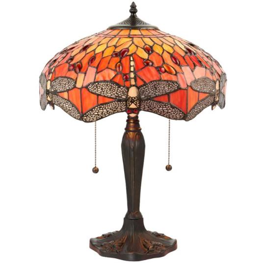 bordo elegans klasszikus kezmuves idotallo  premium meghitt harmonikus egyedi  handmade nosztalgikus stilusos tiffany piros mintas asztali lampa 1.jpg